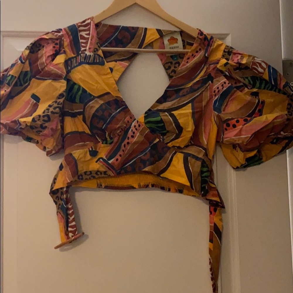 Farm Rio colorful crop top